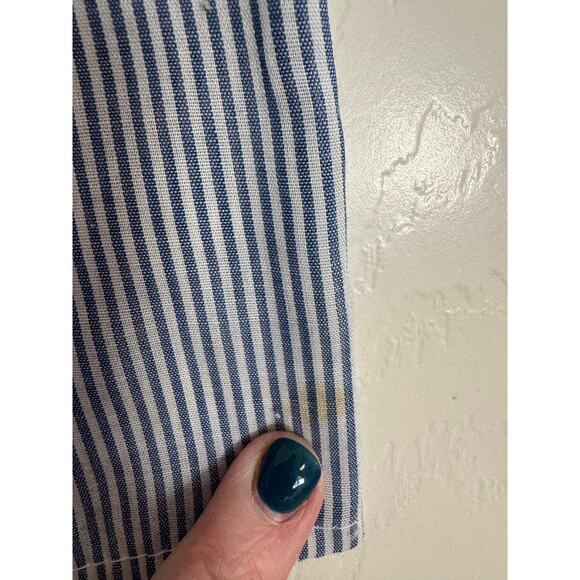 VTG Goodlad Girls Peter Pan Collar Striped Top Navy Pleated Suspender Skirt Sz 4 - Picture 8 of 11